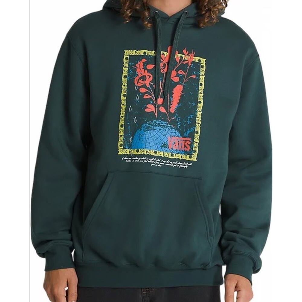 Vans Tear Globe Pullover Sweatshirt Size Large NWT